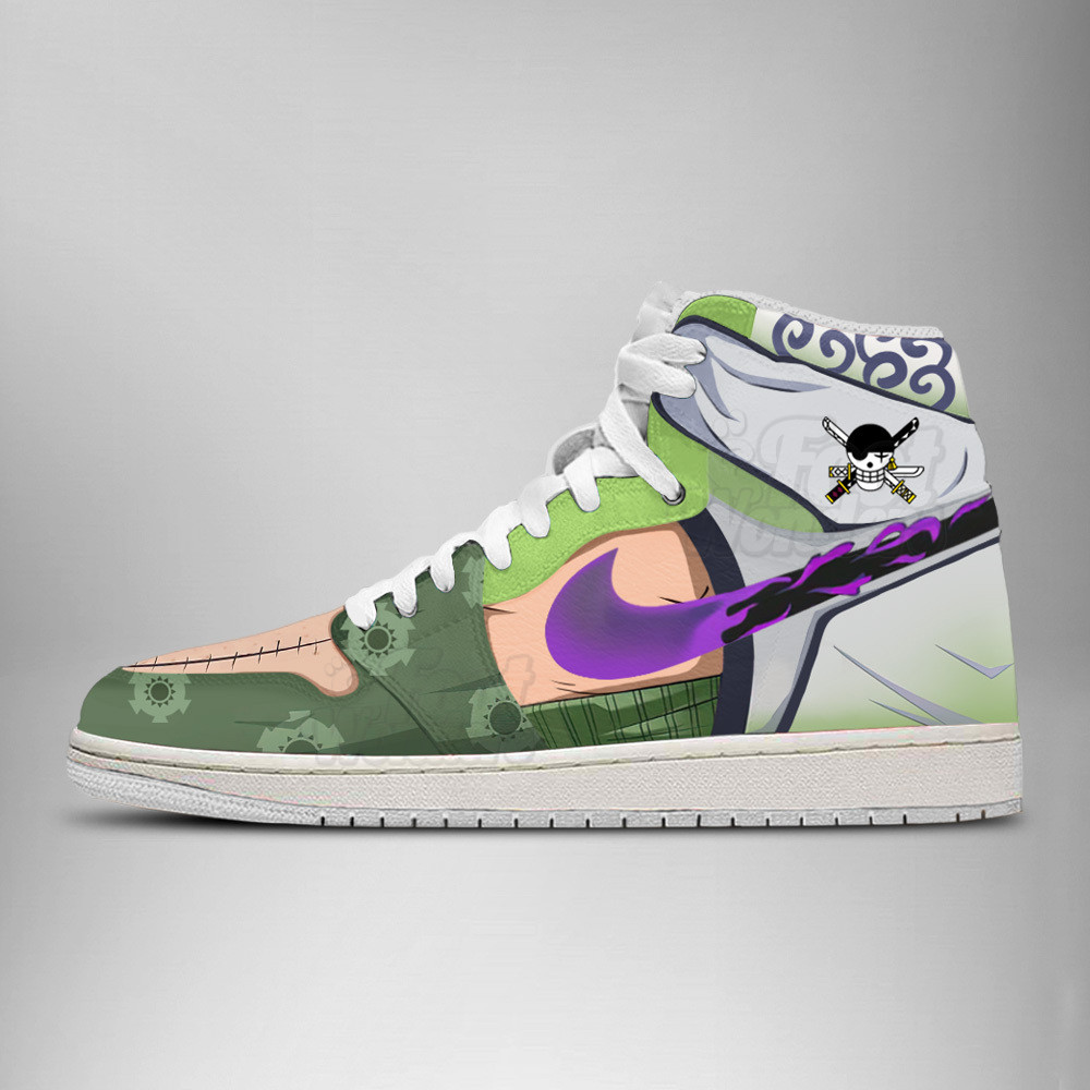 Zoro 3 - One Piece AJ1 Shoes - Image 2