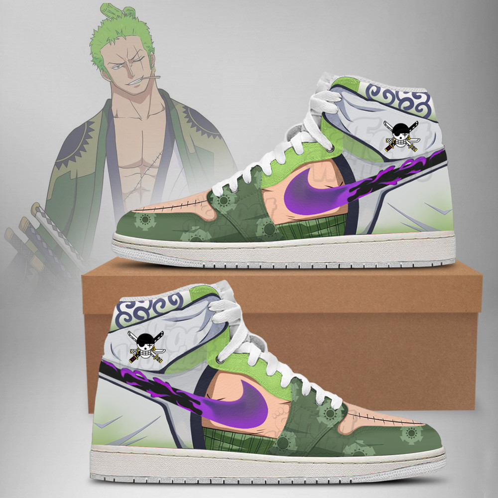 Zoro 3 - One Piece AJ1 Shoes