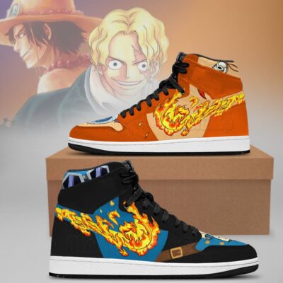 Ace& Sabo - One Piece AJ1 Shoes
