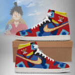 Luffy Wano - One Piece AJ1 Shoes