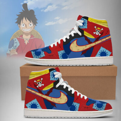 Luffy Wano - One Piece AJ1 Shoes