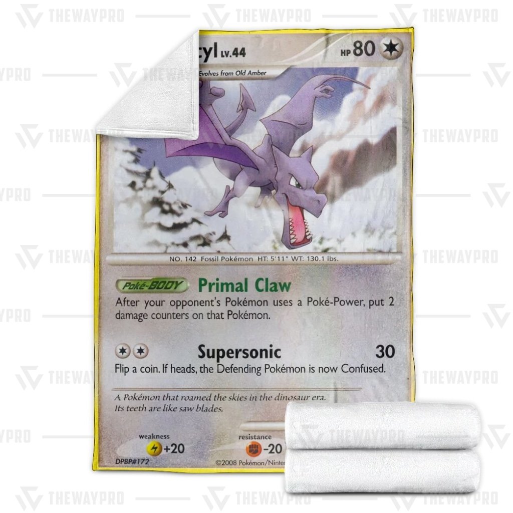 Anime Pokemon Aerodactyl Blanket And Quilt -7IZPZ-7124 - Image 3