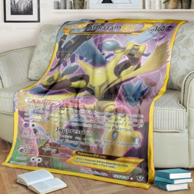 Anime Pokemon Alakazam EX Blanket And Quilt   -ABLKO-3914