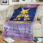 Anime Pokemon Basic Alakazam Blanket And Quilt Rug   -Y6ZLJ-9408