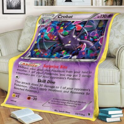 Anime Pokemon Basic Crobat Blanket And Quilt Rug   -YJK11-5219