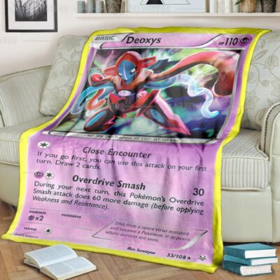 Anime Pokemon Deoxys Cosplay Quilts Blanket   -DHRGK-6696