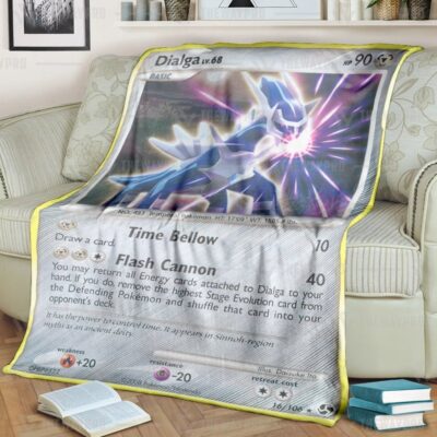 Anime Pokemon Dialga Great Encounters Blanket And Quilt   -XHFRU-2427