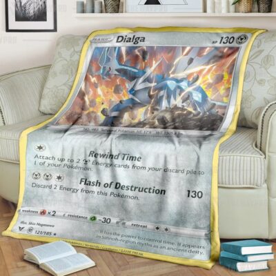 Anime Pokemon Dialga Vivid Voltage Blanket And Quilt   -TNLDS-5351