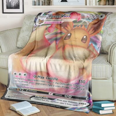 Anime Pokemon Eevee VMax Blanket And Quilt   -9MHTN-2646