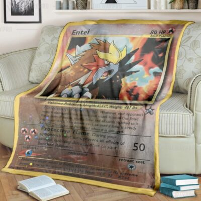 Anime Pokemon Entei Blanket And Quilt   -F4UBL-6856