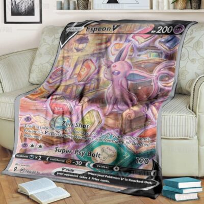 Anime Pokemon Espeon V Blanket And Quilt   -GCQVA-3772