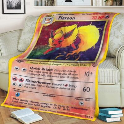 Anime Pokemon Flareon Quilts Blanket   -SEAFP-6712