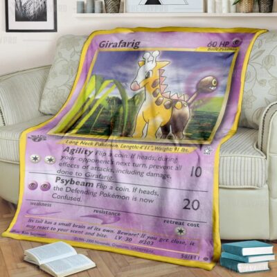 Anime Pokemon Girafarig Blanket And Quilt   -CHS0P-6335