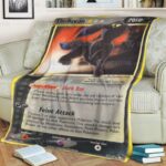 Anime Pokemon Gold Star Umbreon Quilt Blanket   -VK9LC-6547