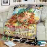 Anime Pokemon Leafeon Quilts Blanket   -EDXTZ-1130