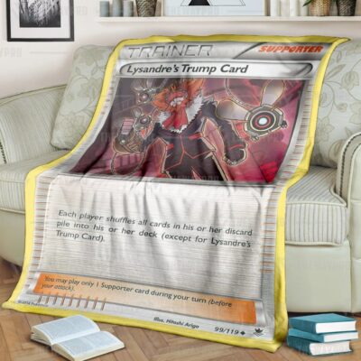 Anime Pokemon Lysandre's Trump Card Blanket And Quilt, Rug   -8I37K-1489