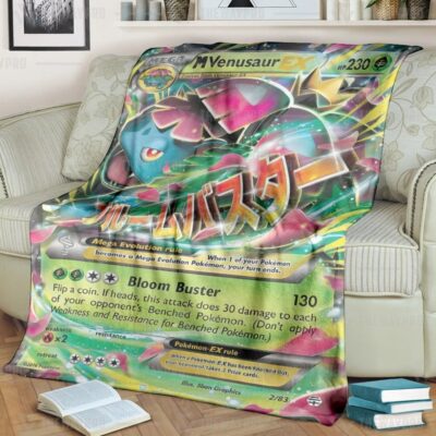 Anime Pokemon M Venusaur-EX Blanket And Quilt   -VN9YJ-3869