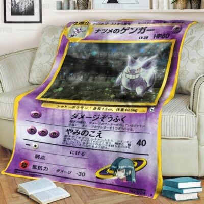 Anime Pokemon Sabrina's Gengar Japanese Blanket And Quilt, Rug  -7CUZV-6923