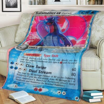 Anime Pokemon Salamence EX Blanket And Quilt, Rug   -HAWD3-1142