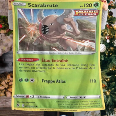 Anime Pokemon Scarabrute Blanket   -INF5W-3861