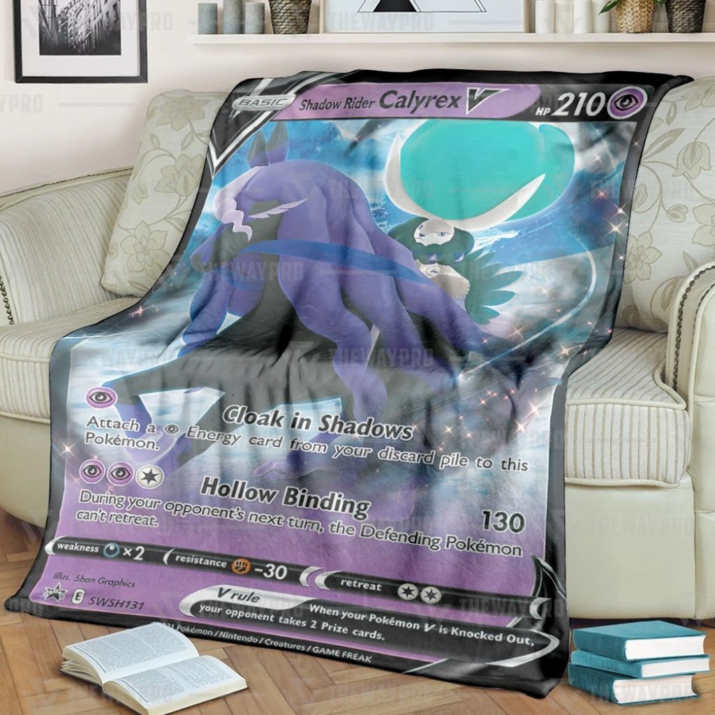 Anime Pokemon Shadow Rider Calyrex V Blanket And Quilt -ENB5U-8946