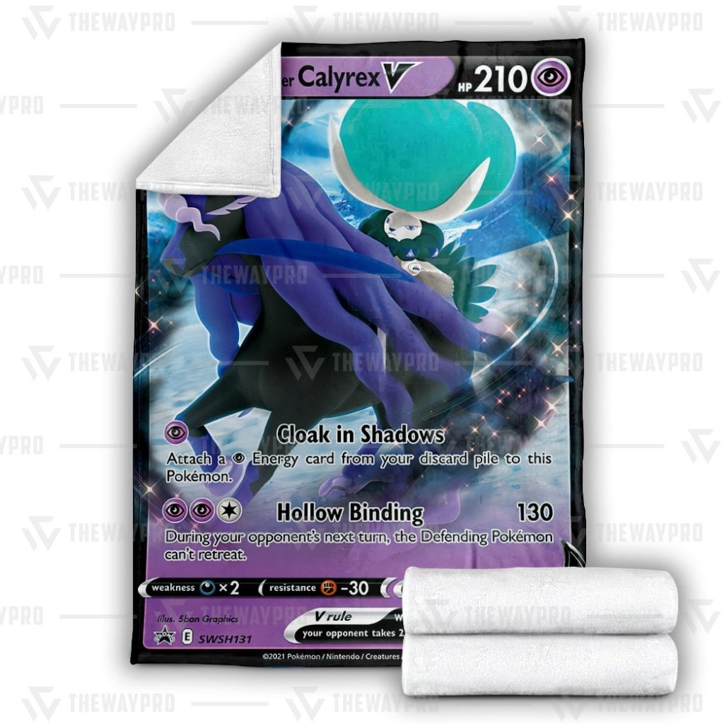 Anime Pokemon Shadow Rider Calyrex V Blanket And Quilt -ENB5U-8946 - Image 3