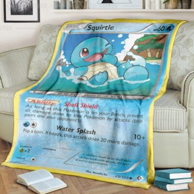 Anime Pokemon Squirtle Blanket And Quilt   -6PAFP-3988
