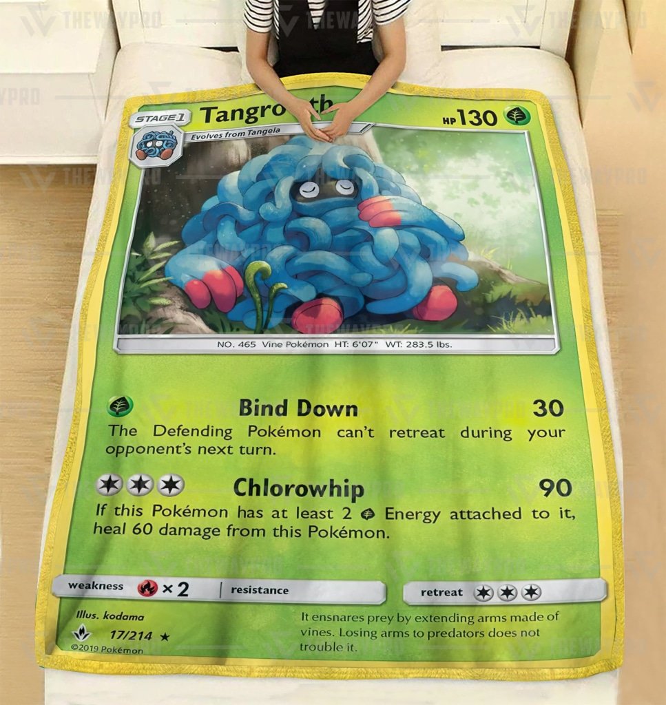 Anime Pokemon Tangrowth Blanket And Quilt -VZQZ4-9280 - Image 2