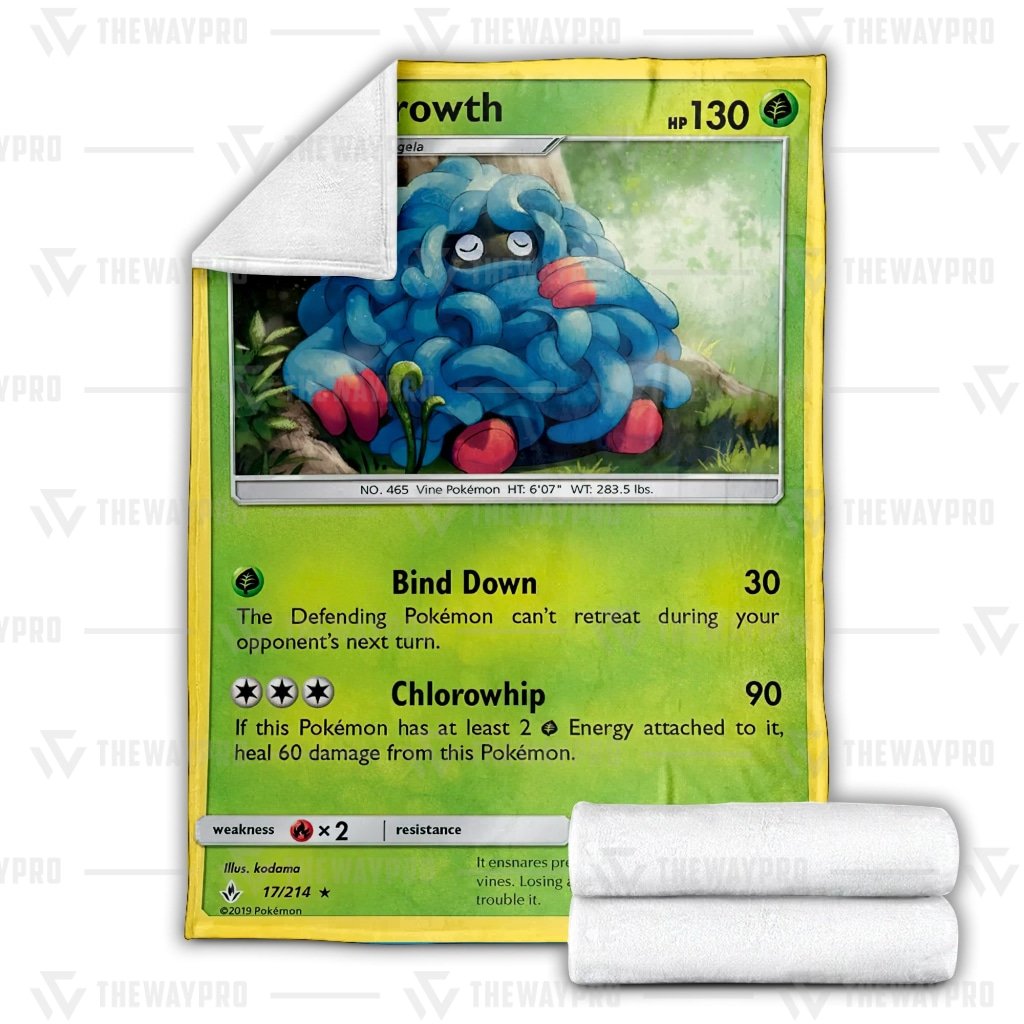 Anime Pokemon Tangrowth Blanket And Quilt -VZQZ4-9280 - Image 3