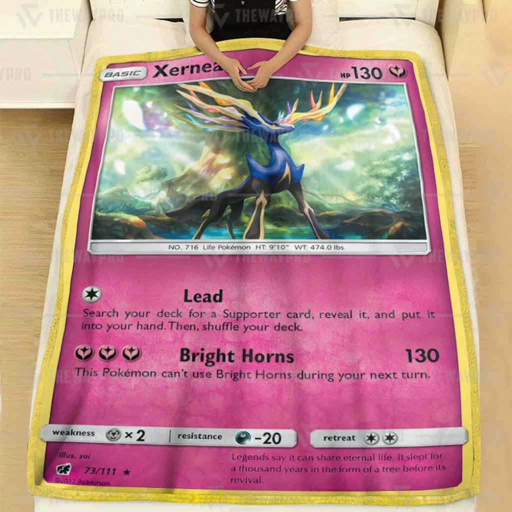 Anime Pokemon Xerneas Crimson Invasion Blanket And Quilt -CVAPS-1103 - Image 2