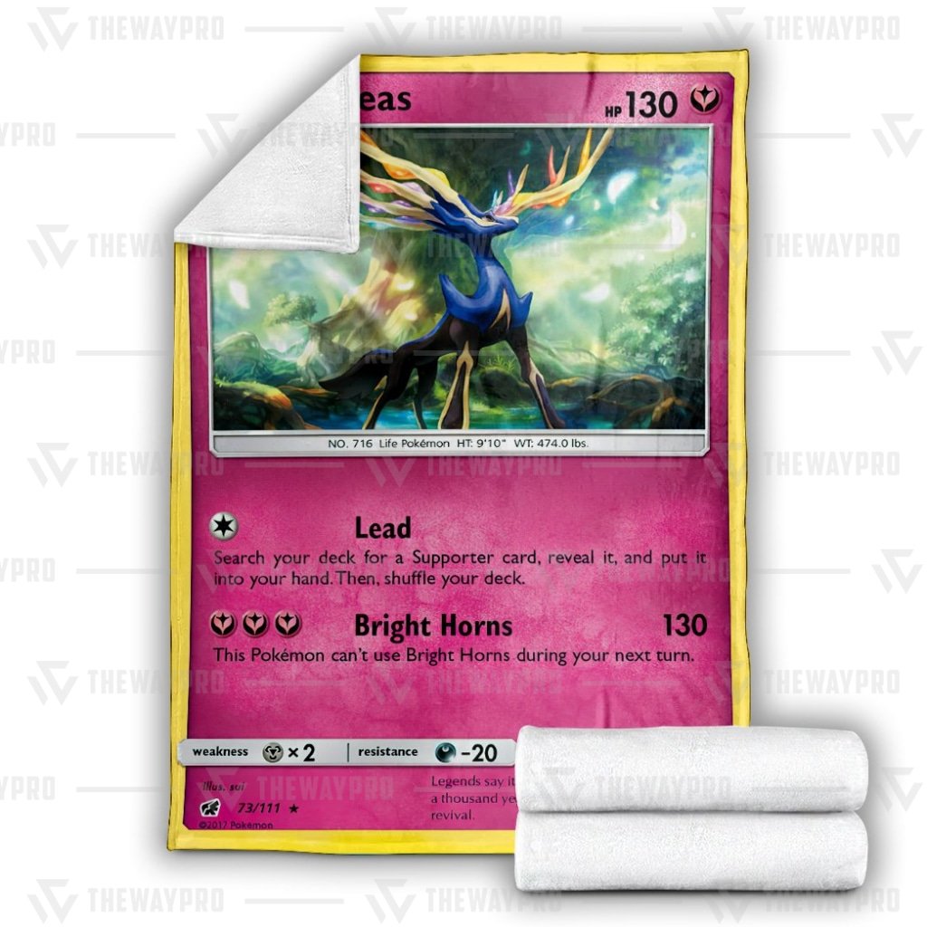 Anime Pokemon Xerneas Crimson Invasion Blanket And Quilt -CVAPS-1103 - Image 3