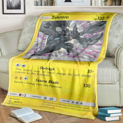Anime Pokemon Zekrom Shining Legends Blanket And Quilt   -GVKL6-8412
