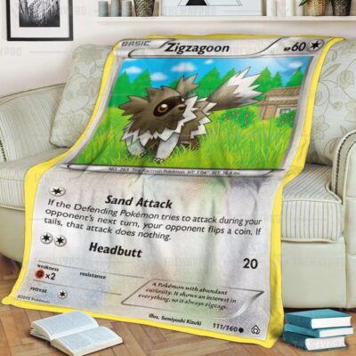 Anime Pokemon Zigzagoon Quilts Blanket   -U4LFU-8299
