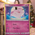 Basic Pokemon Clefairy Pokemon Card Blanket 957261
