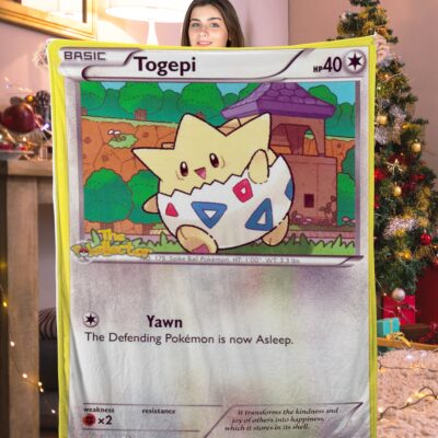 Basic Pokemon Togepi Pokemon Card Blanket 871762