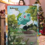 Cute Bulbasaur Pokemon Card Blanket 141981