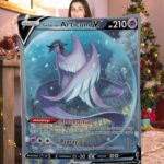 Cute Pokemon Galarian Articuno V Pokemon Card Blanket 128396