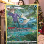 Cute Pokemon Vaporeon Pokemon Card Blanket 653471