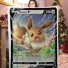 Funny Pokemon Eevee V Pokemon Card Blanket 725570