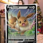 Funny Pokemon Eevee V Pokemon Card Blanket 725570