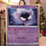 Funny Pokemon Gastly Pokemon Card Blanket 928362