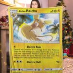 Pokemon Alolan Raichu Pokemon Card Blanket 979471