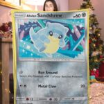 Pokemon Alolan Sandshrew Pokemon Card Blanket 167732