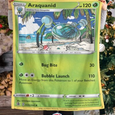 Pokemon Araquanid Fusion Strike Blanket   -HZQP3-6597