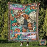 Pokemon Arcanine Stain Glass Custom Woven Blanket   -ts-blanket-150822-13