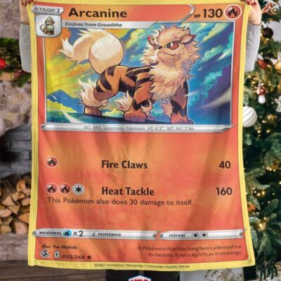 Pokemon Arcarnine Fusion Strike Blanket   -IMMKJ-4322