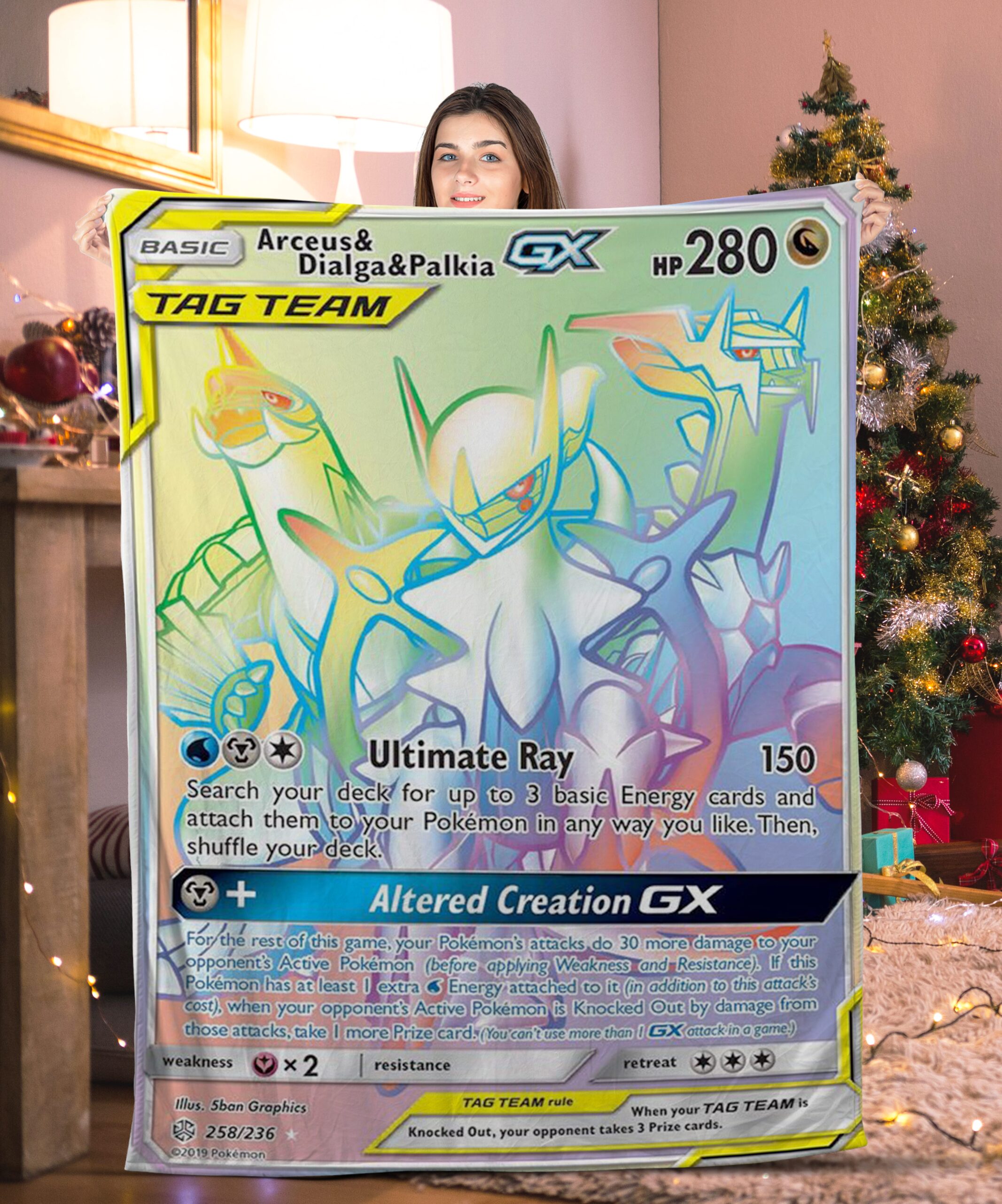 Pokemon Arceus, Dialga And Palkia Pokemon Card Blanket 965288