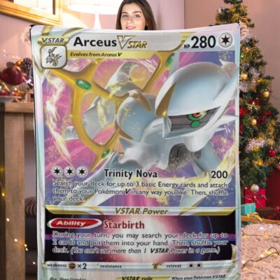 Pokemon Arceus VStar Pokemon Card Blanket 696343