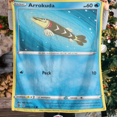 Pokemon Arrokuda Fusion Strike Blanket   -GMIPN-2230