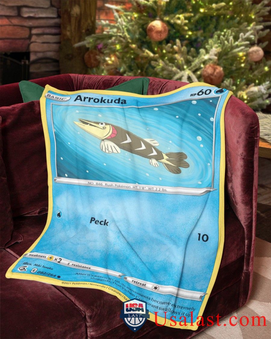 Pokemon Arrokuda Fusion Strike Blanket -GMIPN-2230 - Image 2